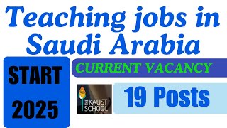 teaching jobs in saudi arabia [upl. by Obola]