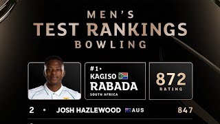 Kagiso Rabada remains at the top of the bowling leaderboard [upl. by Derte39]