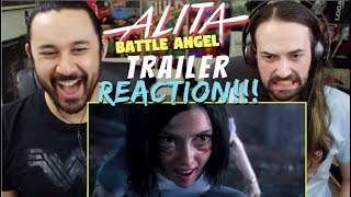 ALITA BATTLE ANGEL  Official TRAILER REACTION [upl. by Ellac573]