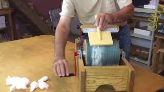 Carding very short Cotton fiber [upl. by Moreville62]