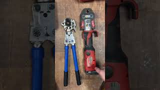 Testing out iCrimps Handheld ProPress Tool IWISS iCrimp iWiss iwisstools plumber plumbing [upl. by Garner174]