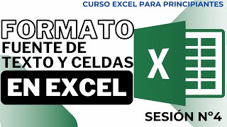 Sesión 4 Formato de Celdas  Curso Excel para Principiantes [upl. by Ahtibat]