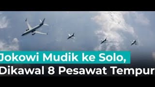 Sorotan 1607  2107 dari JokowiDiujungTandukDikawal8PesawatTempurPulangKeSolo ByDamai Hari LubisPe [upl. by Handel]