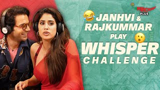 Rajkummar Rao and Janhvi Kapoor plays Whisper Challenge  Mr amp Mrs Mahi  Mirchi Plus [upl. by Christensen]