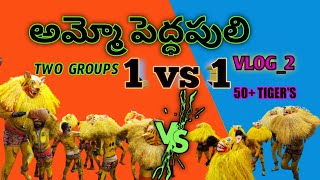 Village peddapuli  Mallial Tigers 1 vs 1 WAR  2023 mallail peddapuli Dance  అమ్మో పెద్దపులి2 [upl. by Bruni]