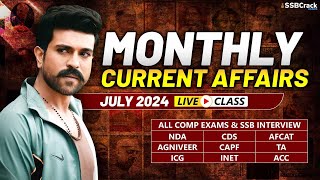 Monthly Current Affairs For NDA CDS AFCAT SSB Interview  July 2024 [upl. by Seluj]