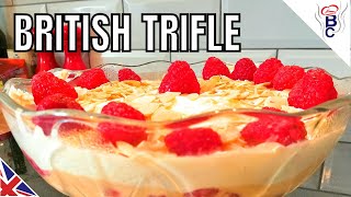 BRITISH FOOD  British Trifle Recipe  Mums Special Recipe With Cream [upl. by Melonie222]