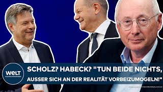 AMPELAUS Scholz Habeck quotTun beide nichts außer sich an der Realität vorbeizumogelnquot  Aust [upl. by Teerpnam]