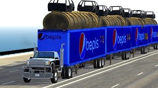 BeamNG Drive Crashes  Insane Crashes With Trucks 6 [upl. by Atnaloj]