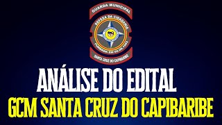 Análise Edital GCM Santa Cruz do Capibaribe PE [upl. by Atiluj]