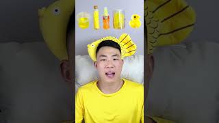 🧀🧇🥟🎧ASMR Yellowthemed Mukbang  Perfect for Sleepimmersive asmr asmrsounds funny [upl. by Frick]