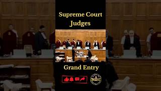 Supreme Court Judges Grand Entry  supremecourt chandrachud cji ytshorts shorts [upl. by Atwood]