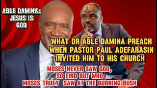 Dr Able Damina Moses never saw God Angel Gave Moses the commanments Jesus is God [upl. by Ahtaga]