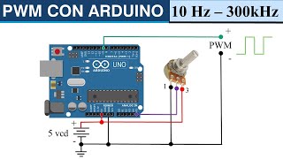 PWM con Arduino  ¡Muy Fácil  10 Hz hasta 300 kHz [upl. by Aneeuqahs]