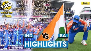 India Vs South Africa Highlights IND Beat SA By 7 Runs Win T20 WC 2024 Final I Rohit Sharma I Kohli [upl. by Pontius]