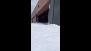 Foam Fire Extinguisher Goes Off In Airplane Hanger [upl. by Schmeltzer]