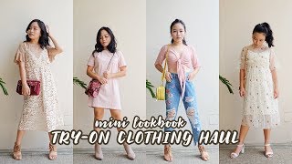 AFFORDABLE TRY ON CLOTHING HAUL  Philippines  Hazel Quing [upl. by Arytas]