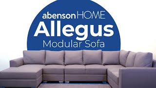 Allegus Sofa Comfortable Versatile Modular  abensonHOME [upl. by Tahp]