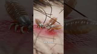 How Lice Survive on Your Scalp 🙄 insects facts animals viralvideo science lice [upl. by Nnaed506]