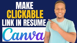 How To Make Clickable Link In Resume In Canva [upl. by Lairea]