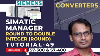 Siemens PLC Training 49  Round to Double Integer Instruction in Siemens PLC  PLC Video Tutorial [upl. by Baer]