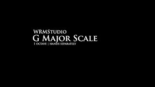 Piano Scales  G Major Scale 1 Octave Hands Separately [upl. by Sherlock]