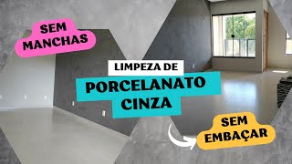 Como LIMPAR PORCELANATO ACETINADO  Não Fica Embaçado [upl. by Laekcim]