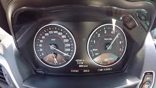 M135i F20 STAGE 2 TOP SPEED 300 KMH AUTOBAHN [upl. by Werdnaed]