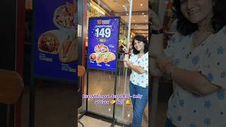 Offer at Taco 🌮 Bell 🔔tacobell 149 discount offer youtubeshorts mumbai [upl. by Eenttirb]