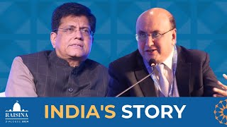 Raisina Dialogue 2024  In Conversation Piyush Goyal  Ashok Malik [upl. by Darelle331]