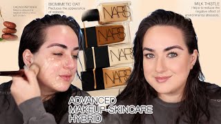 NARS LIGHT REFLECTING ADVANCED SKINCARE FOUNDATION REVIEW  12 HR WEAR TEST [upl. by Kayne795]