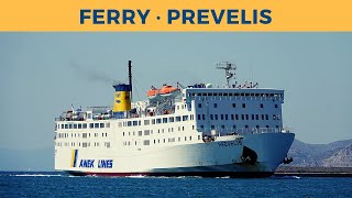 Arrival of ferry PREVELIS Piraeus Anek Lines [upl. by Nosreffej]