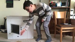 DeLonghi micathermic panel space heater unboxing [upl. by Ateekan]