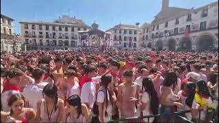 Fiestas de Tudela 2024 Alegría en la plaza tras el Cohete [upl. by Corso]