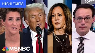 Harris v Trump MSNBC Highlights of Election Day 2024 [upl. by Leod]