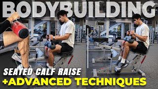 How to Seated Calf Raise  COMPLETE GUIDE   Advanced Techniques  Bodybuilding  Atlasthetics [upl. by Yellah]