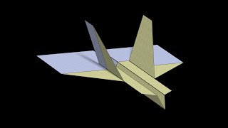 Wildebeest Paper Airplane 3D Folding [upl. by Alyel]