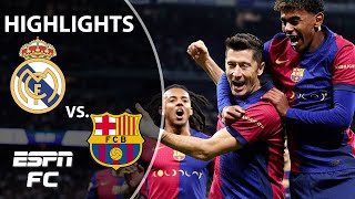 🚨 EL CLASICO 🚨 Real Madrid vs Barcelona  LALIGA Highlights  ESPN FC [upl. by Hilliard716]