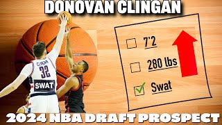 2024 NBA Draft Prospect Donovan Clingan  Uconn [upl. by Bat]