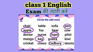 class 1 English class 1 English worksheet class 1 worksheets worksheetTitusclass [upl. by Acinaj]