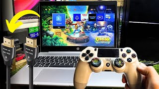 How to Connect PS4 To Laptop With HDMI Cable 2024 [upl. by Sekyere]