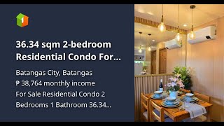 3634 sqm 2bedroom Residential Condo For Sale in Batangas City [upl. by Yasnil644]