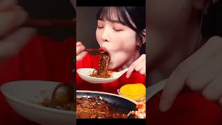 Black Bean Noodles yt food foodie Foodlover ytshorts ytshort asmreating asmr eatingvideos [upl. by Nilre]