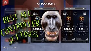 BEST APEX SEASON 22 CONTROLLER SETTINGS  ALCs [upl. by Nosmoht]