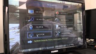 HowTo Set Up the Date and Time on Lorex Security DVR [upl. by Nesnah452]