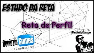 Geometria Descritiva  RETA DE PERFIL 13 [upl. by Lief]