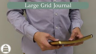 Large Grid Journal  Gallery Leather [upl. by Caylor120]