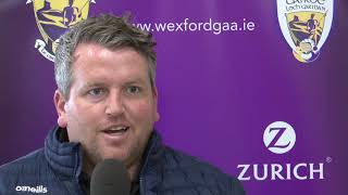 Darragh Egan Wexford Senior Hurling Manager [upl. by Lemar]