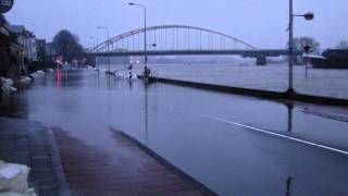 IJssel Deventer  Hoog water  2011 [upl. by Ayeki423]