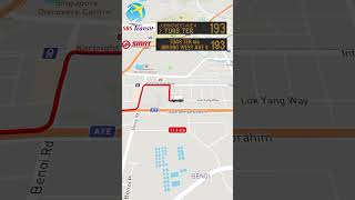 SBSTSMRT Svc 193 Route Hyperlapse bus singapore sbstransit smrt sgbus [upl. by Aramenta]